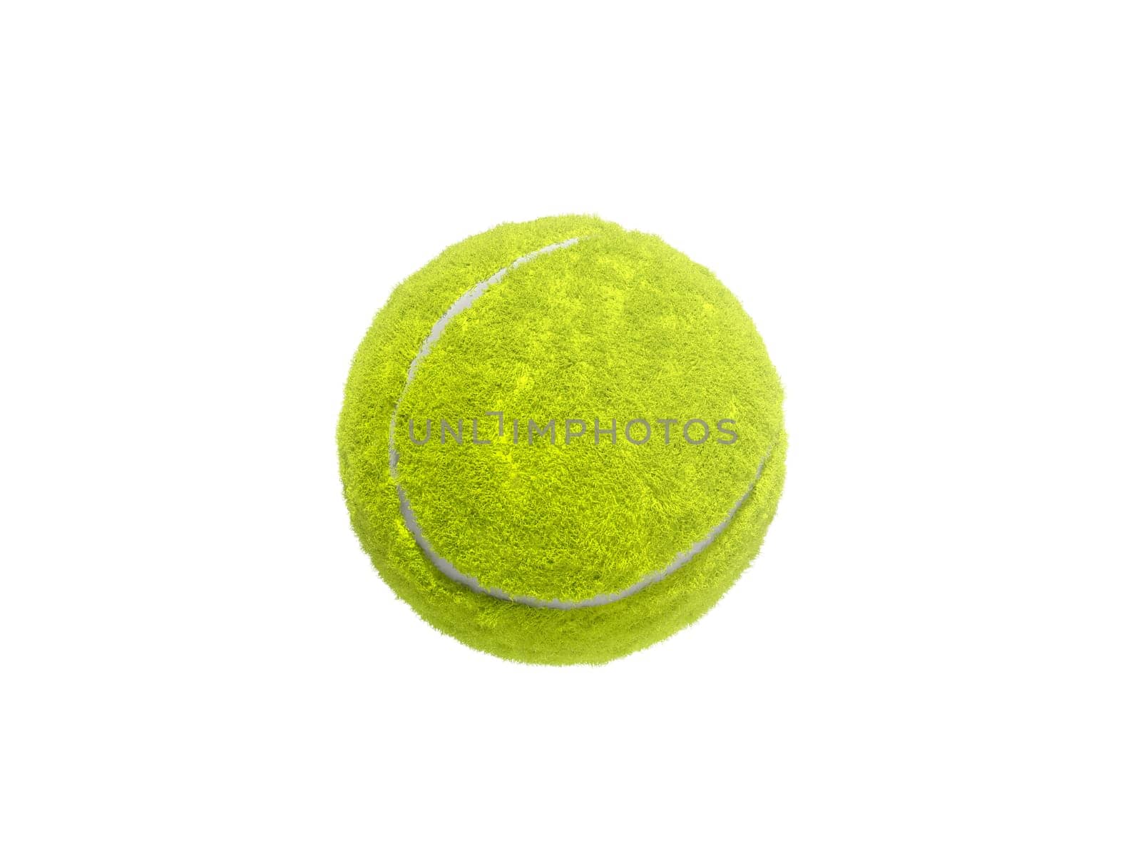 Tennis ball isolated without shadow