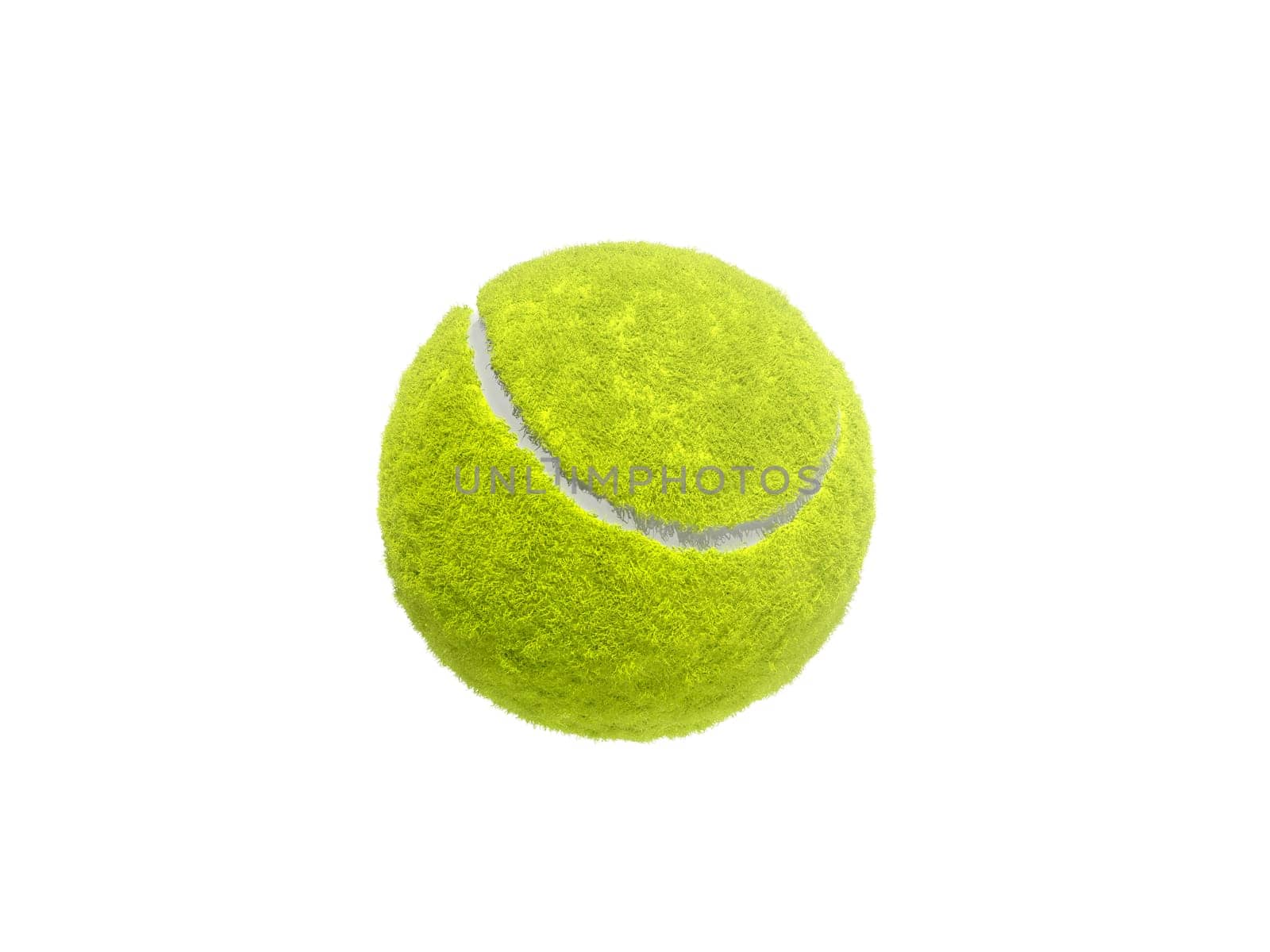 Tennis ball isolated without shadow