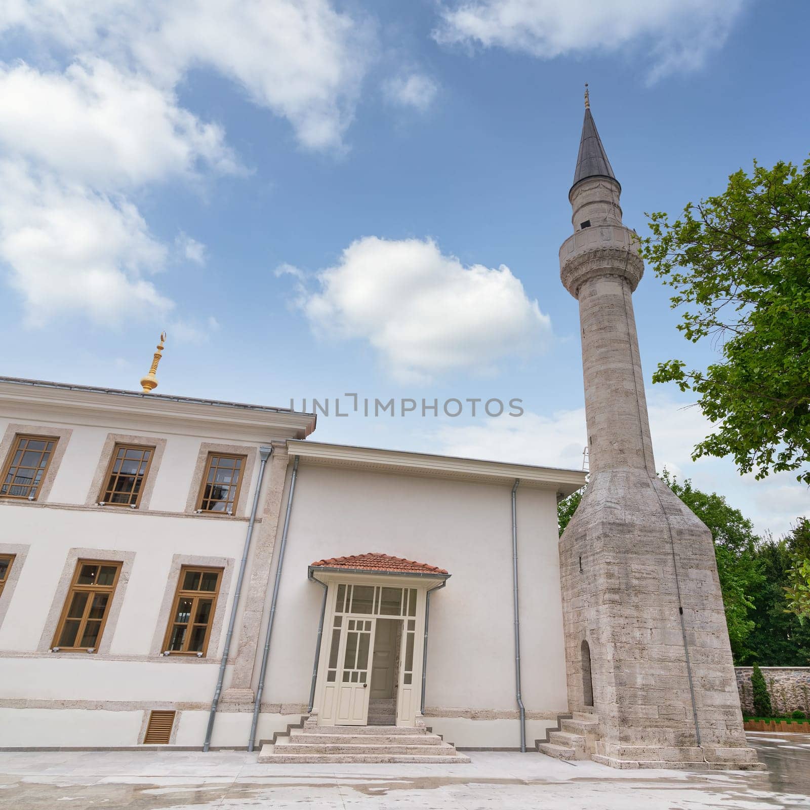 Arnavutkoy Tevfikiye Mosque in Arnavutkoy district, Istanbul, Turkey, The mosque was built in the 18th century and is a beautiful example of Ottoman architecture