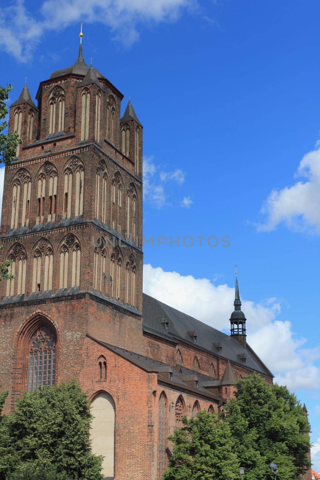 Magnificent townhouses in the old town of Stralsund Germany
