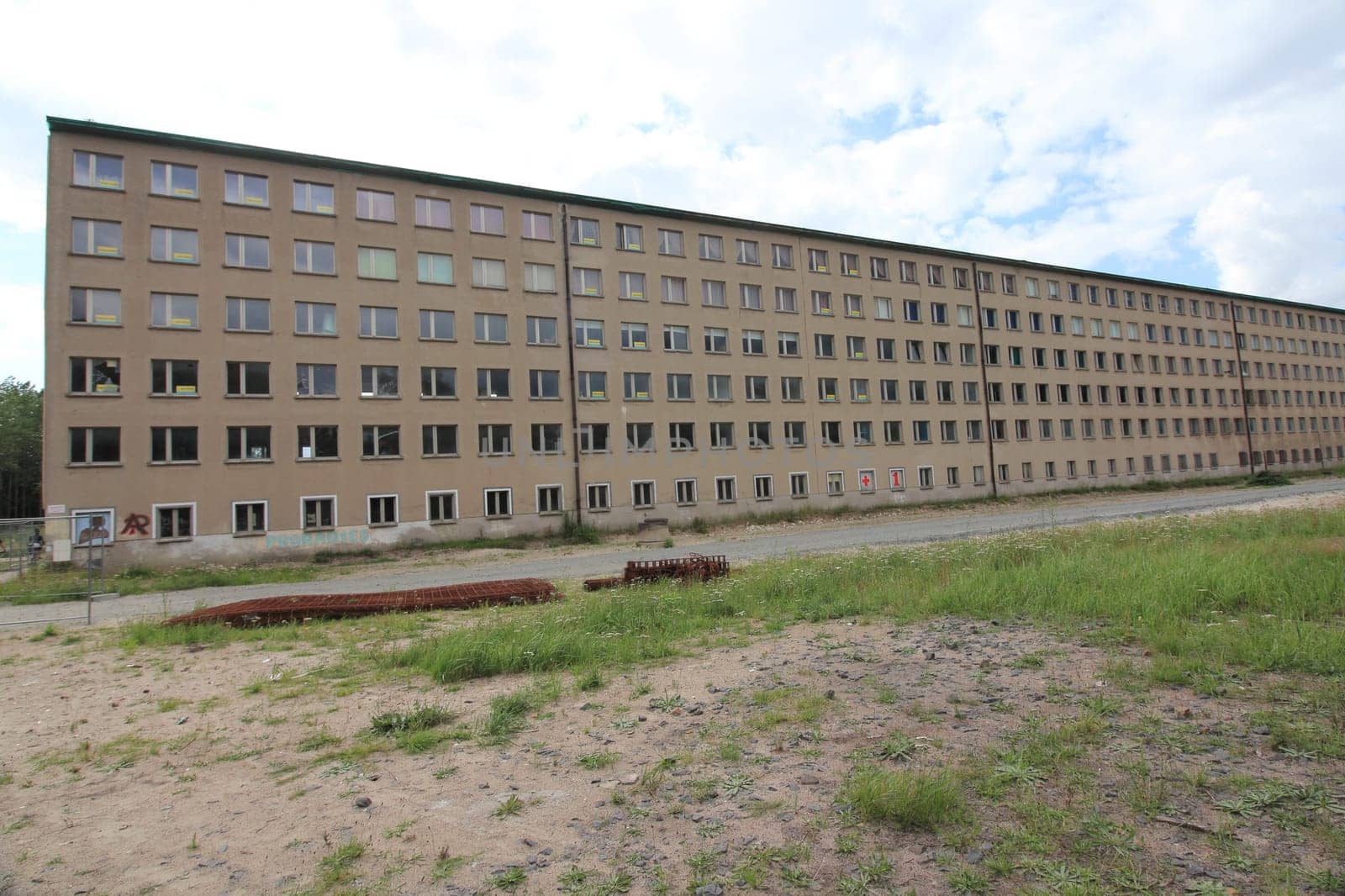 Prora was built by Nazi Germany as a beach resort on the island of Ruegen, Germany, which is known for its colossal Nazi-planned tourist structures