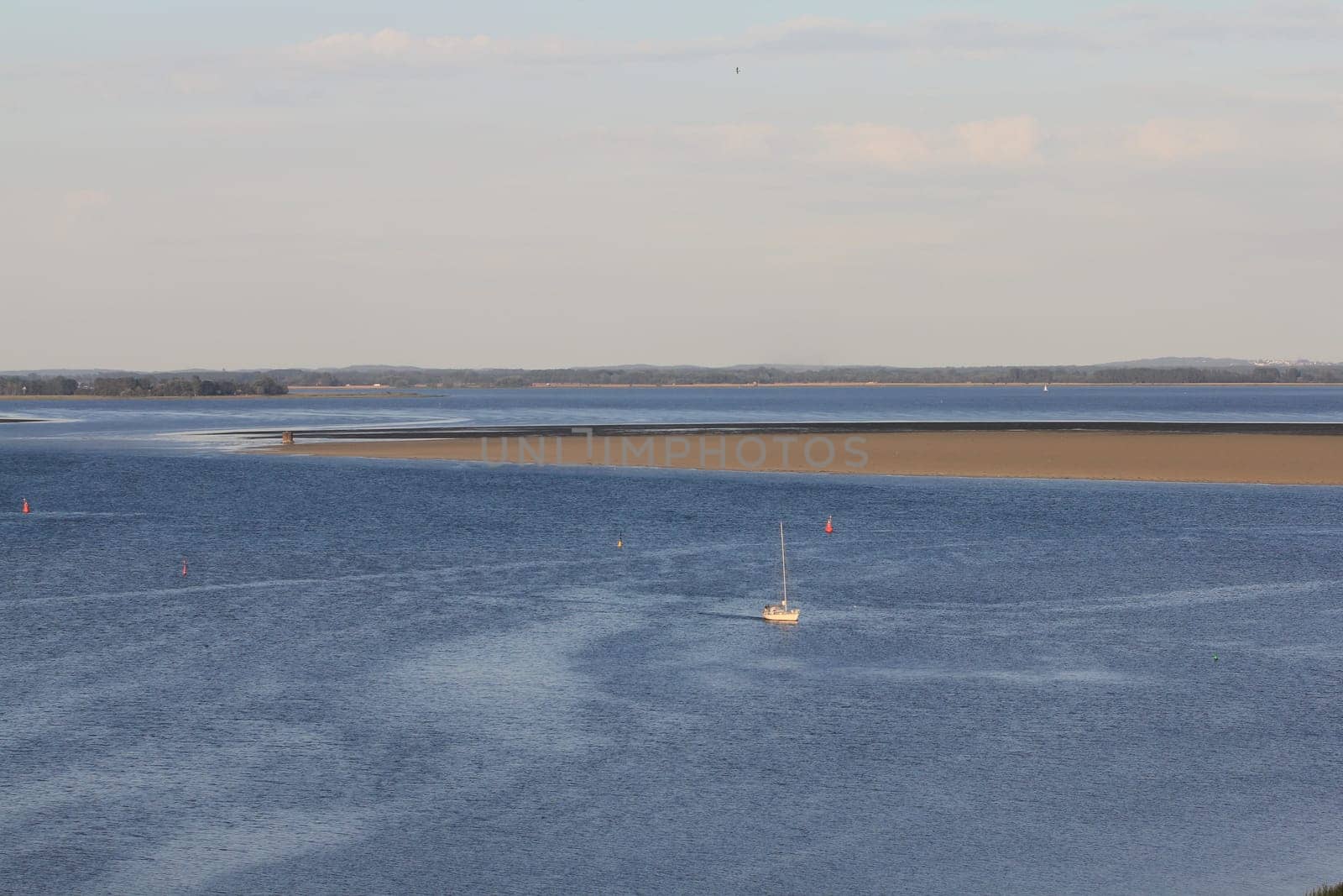 The island of Bock lies in the Baltic Sea southwest of the island of Hiddensee and east of the peninsula of Zingst