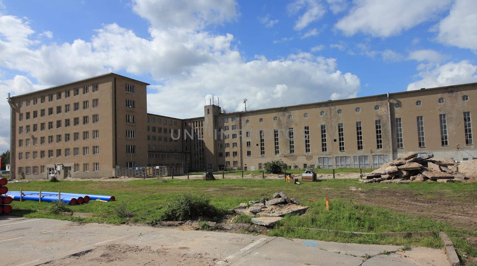 Prora was built by Nazi Germany as a beach resort on the island of Ruegen, Germany, which is known for its colossal Nazi-planned tourist structures