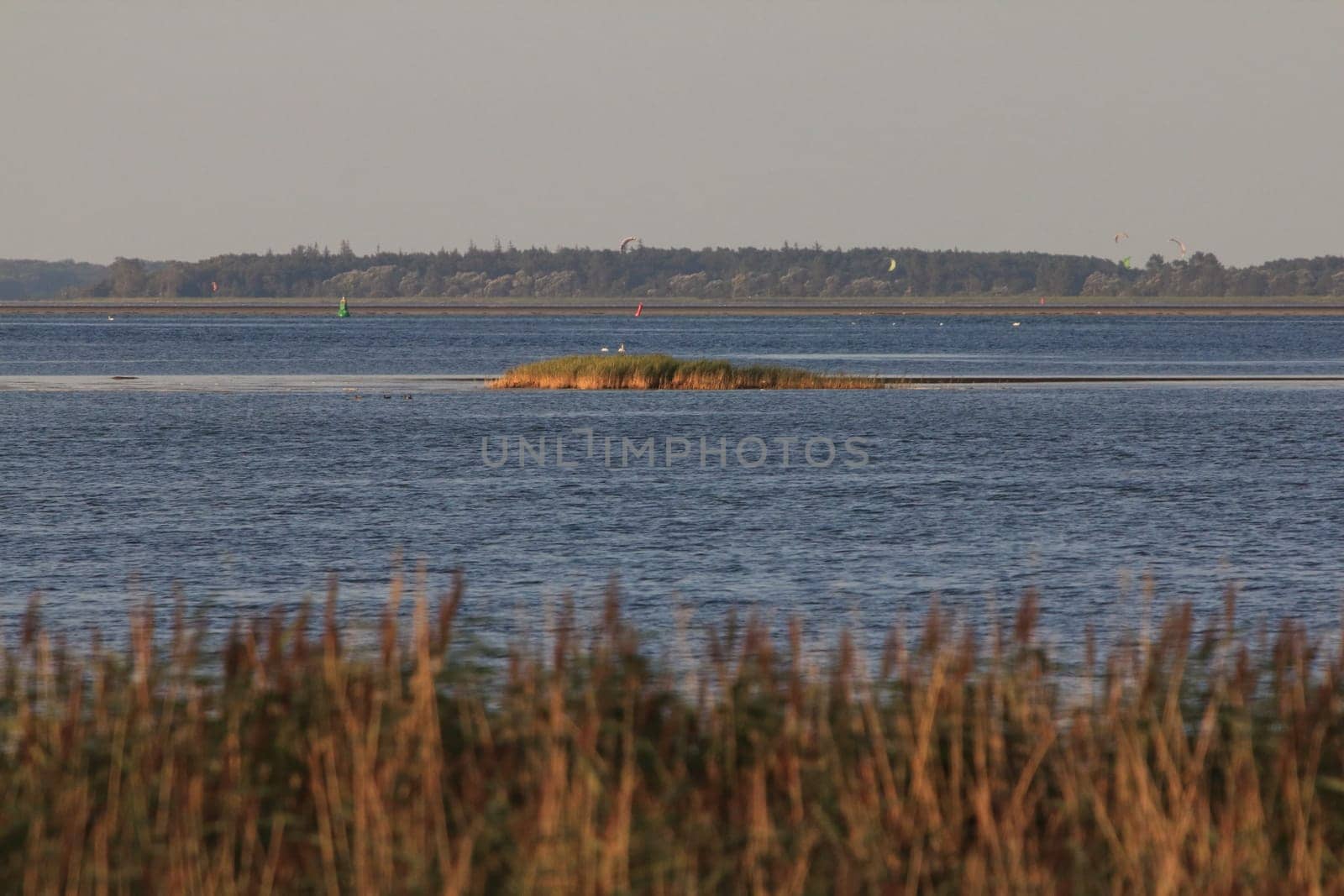 The island of Bock lies in the Baltic Sea southwest of the island of Hiddensee and east of the peninsula of Zingst