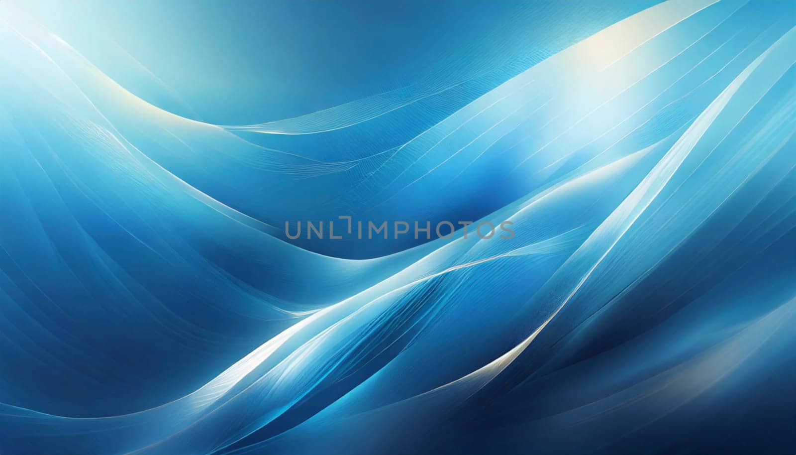 abstract blue waves background. AI generated