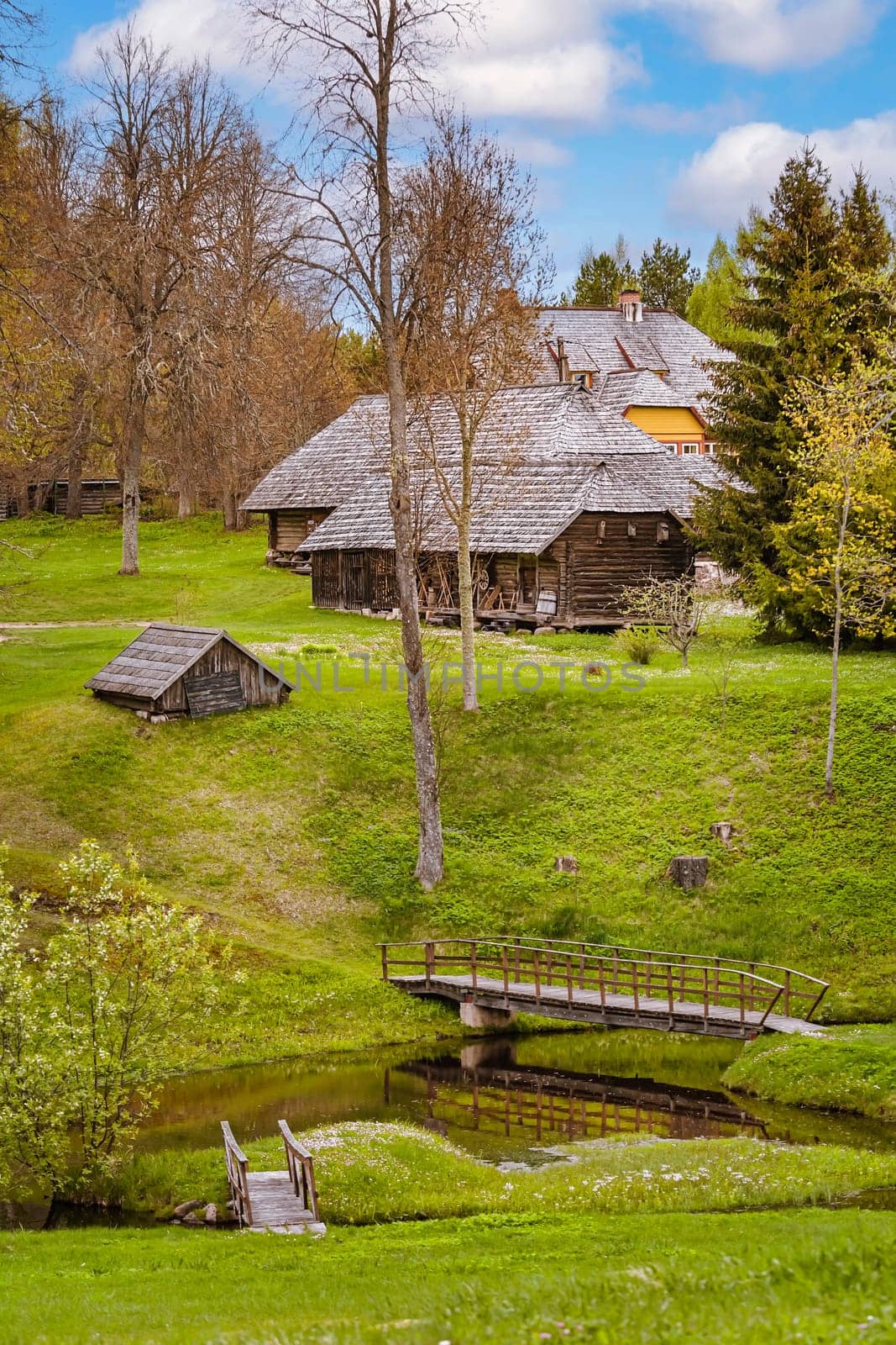 Small village near the brook
