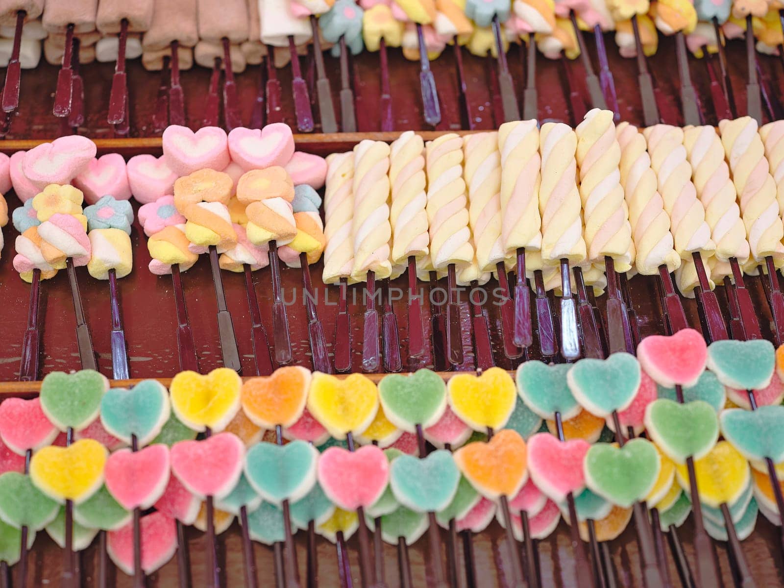 Pastel marshmallow  background, Concept Valentine's Day , LOVE