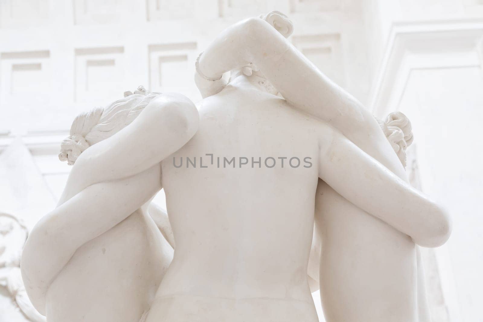 Possagno, Italy - June 2022: The Three Graces by Antonio Canova, symbol of love and beauty