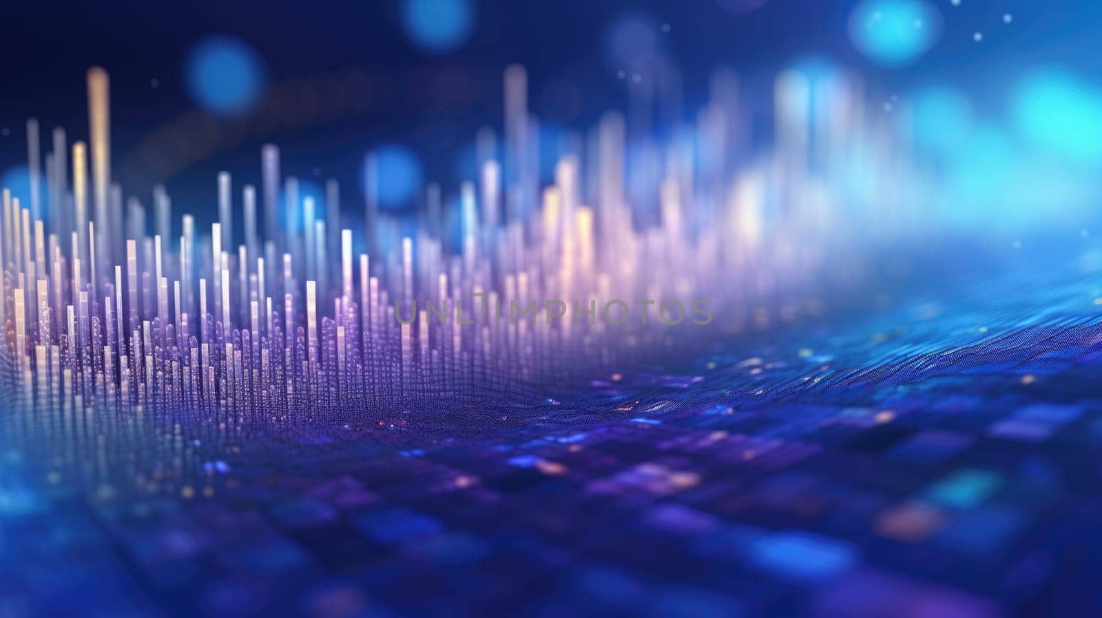 abstract tech futuristic digital background, ai