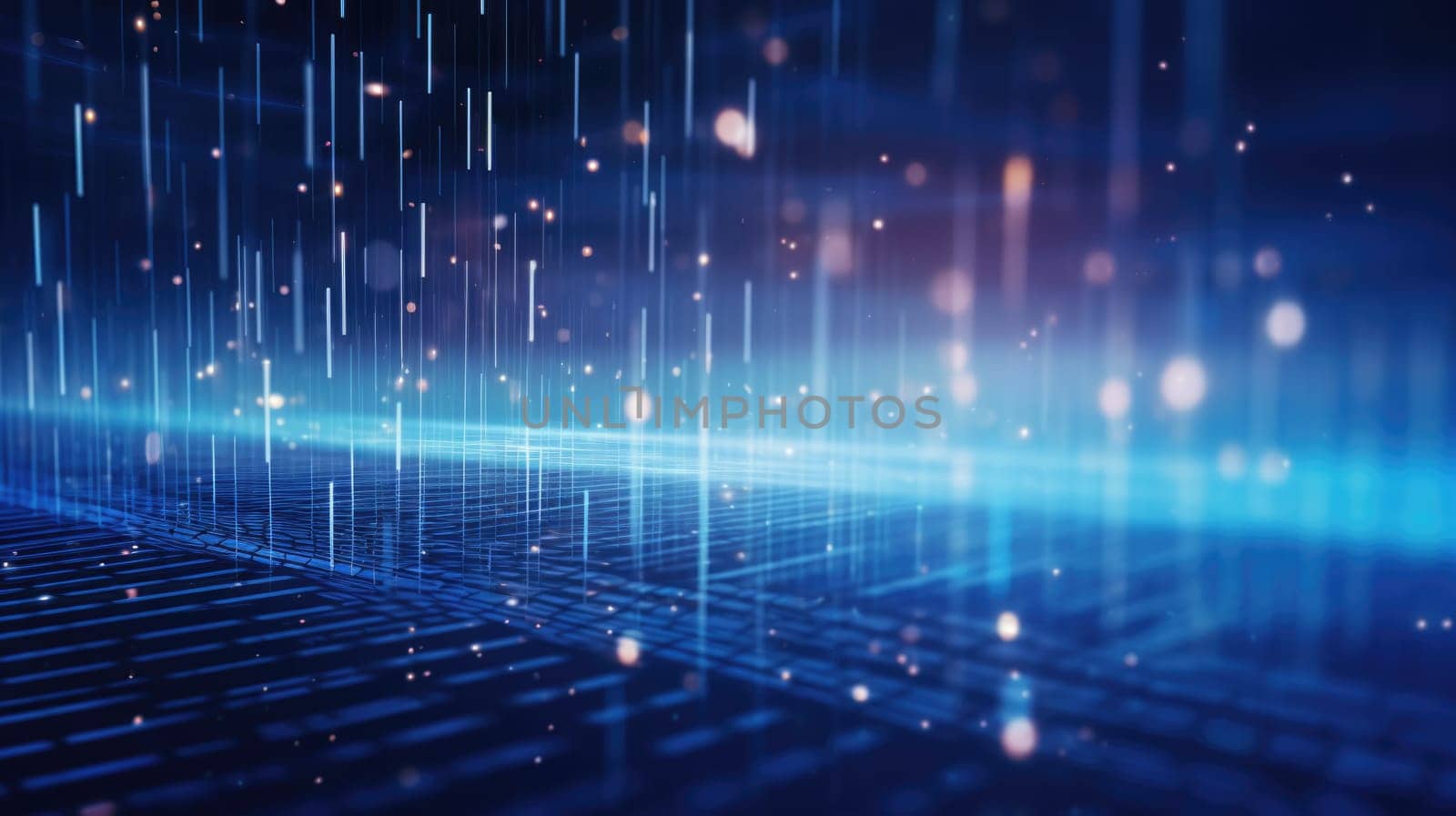 abstract tech futuristic digital background, ai