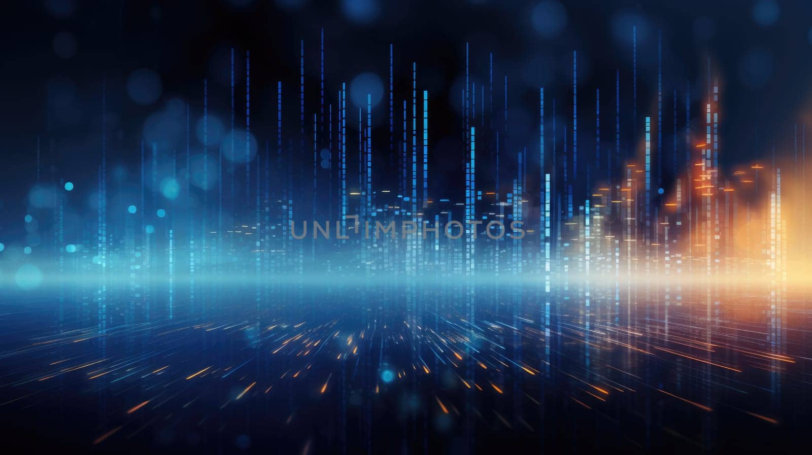 abstract tech futuristic digital background, ai