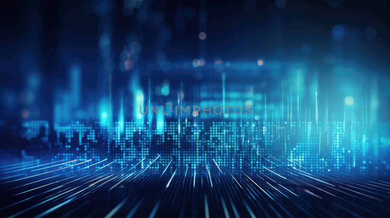 abstract tech futuristic digital background, ai