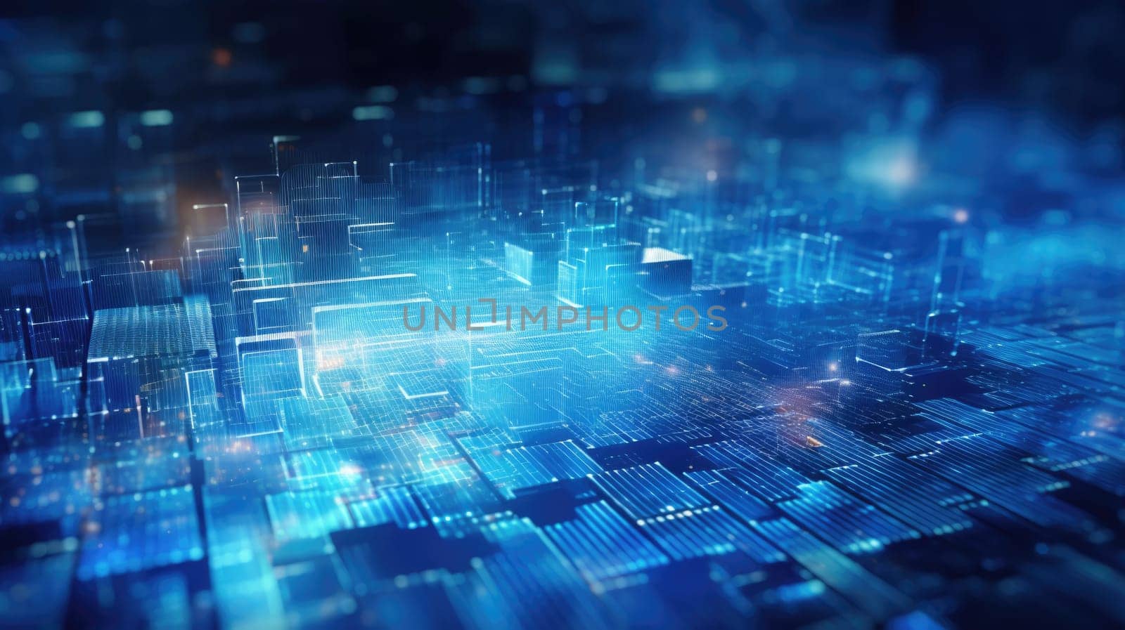abstract tech futuristic digital background, ai