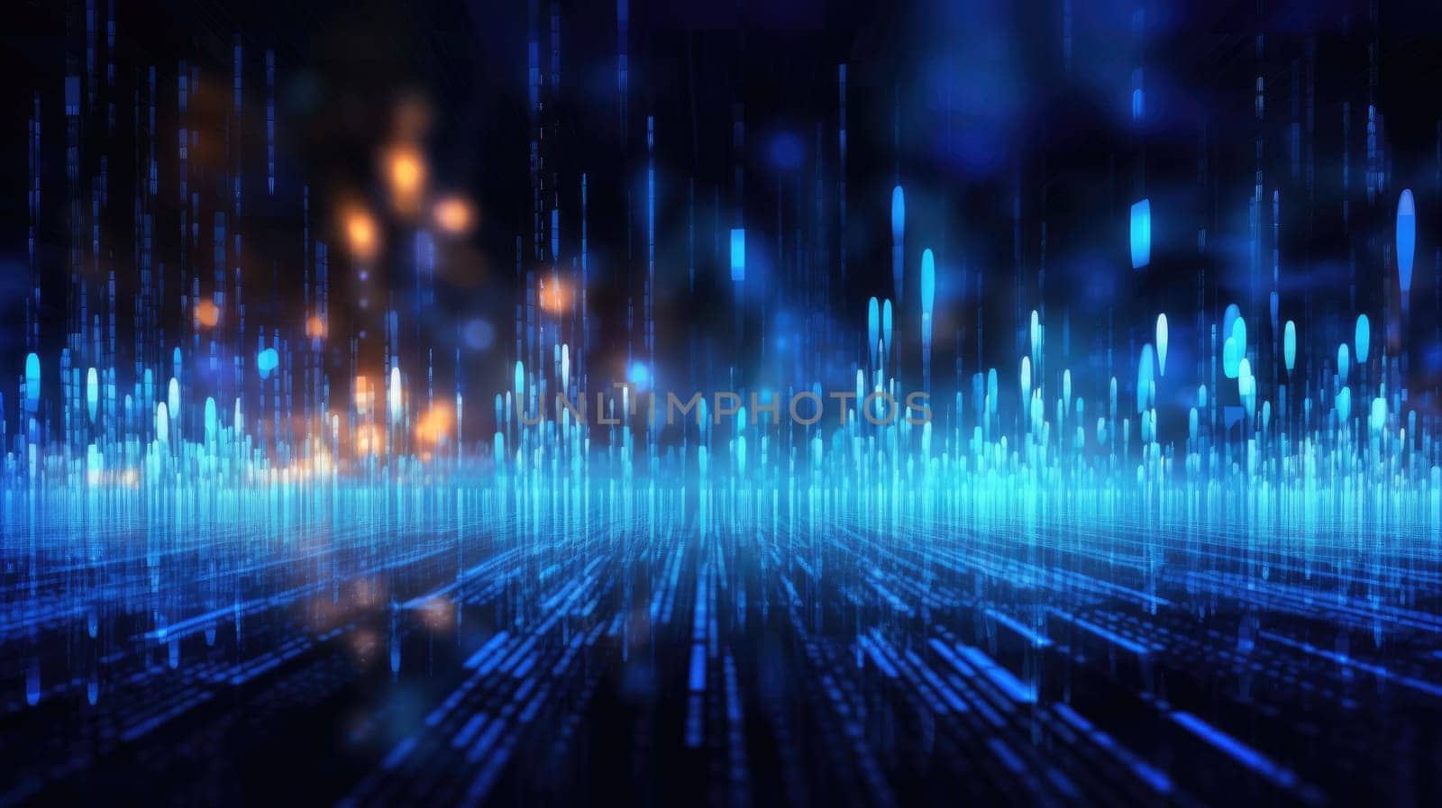 abstract tech futuristic digital background, ai