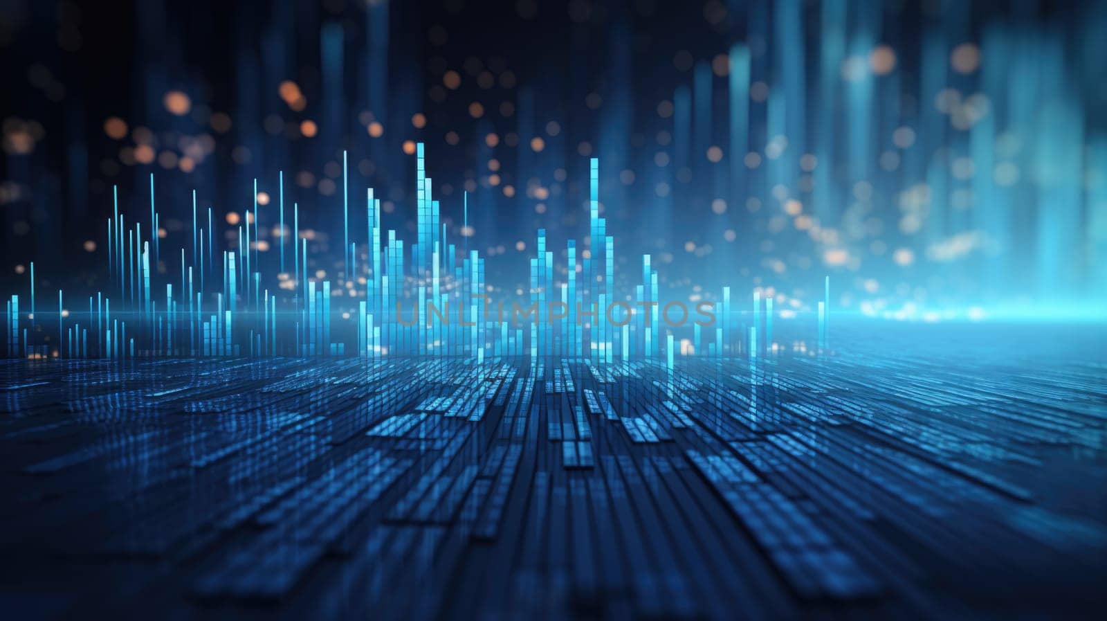 abstract tech futuristic digital background, ai
