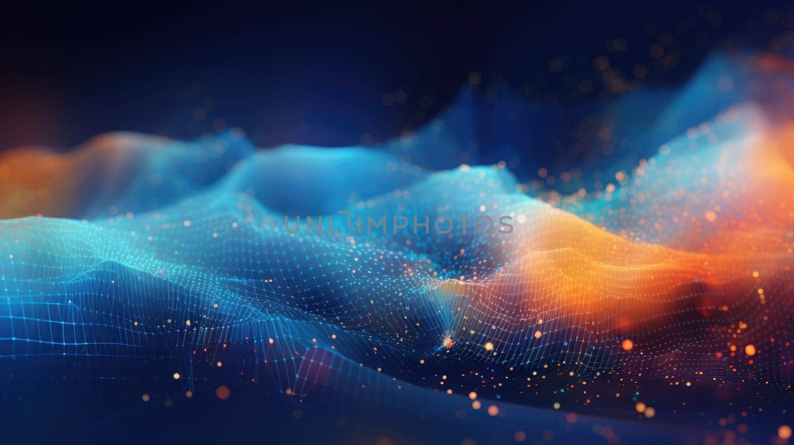 abstract tech futuristic digital background, ai