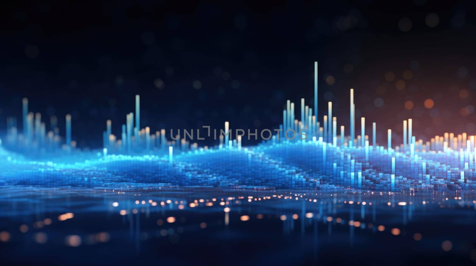 abstract tech futuristic digital background, ai