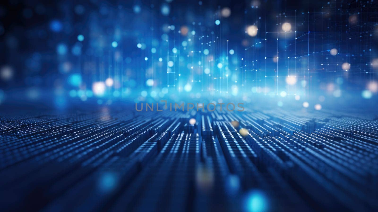 abstract tech futuristic digital background, ai
