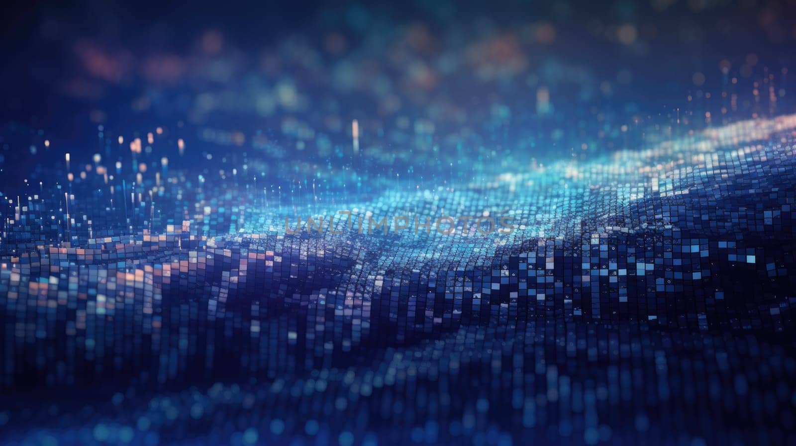 abstract tech futuristic digital background, ai