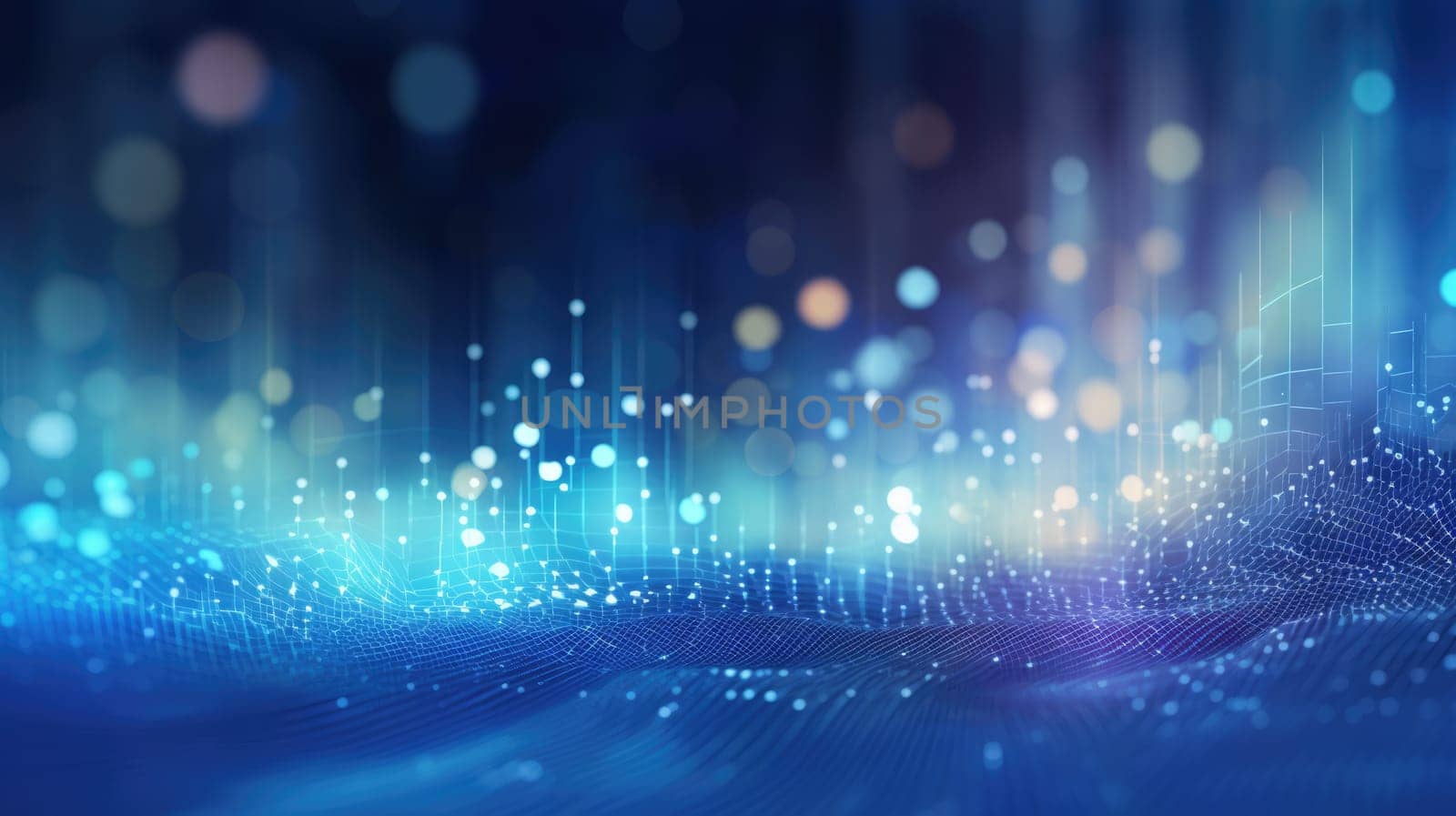 abstract tech futuristic digital background, ai