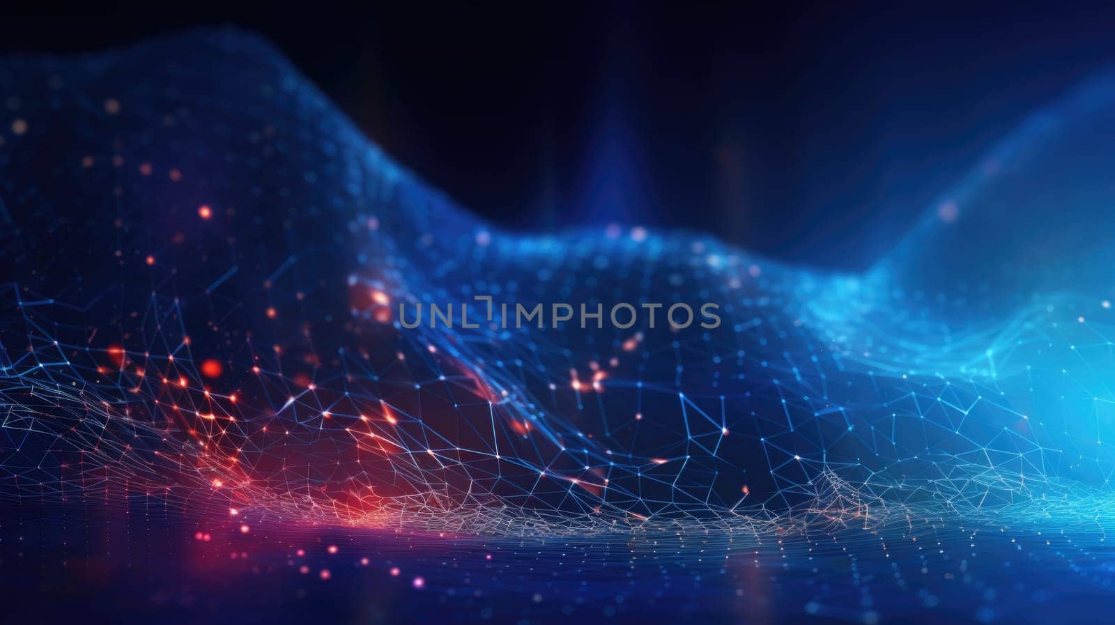 abstract tech futuristic digital background, ai