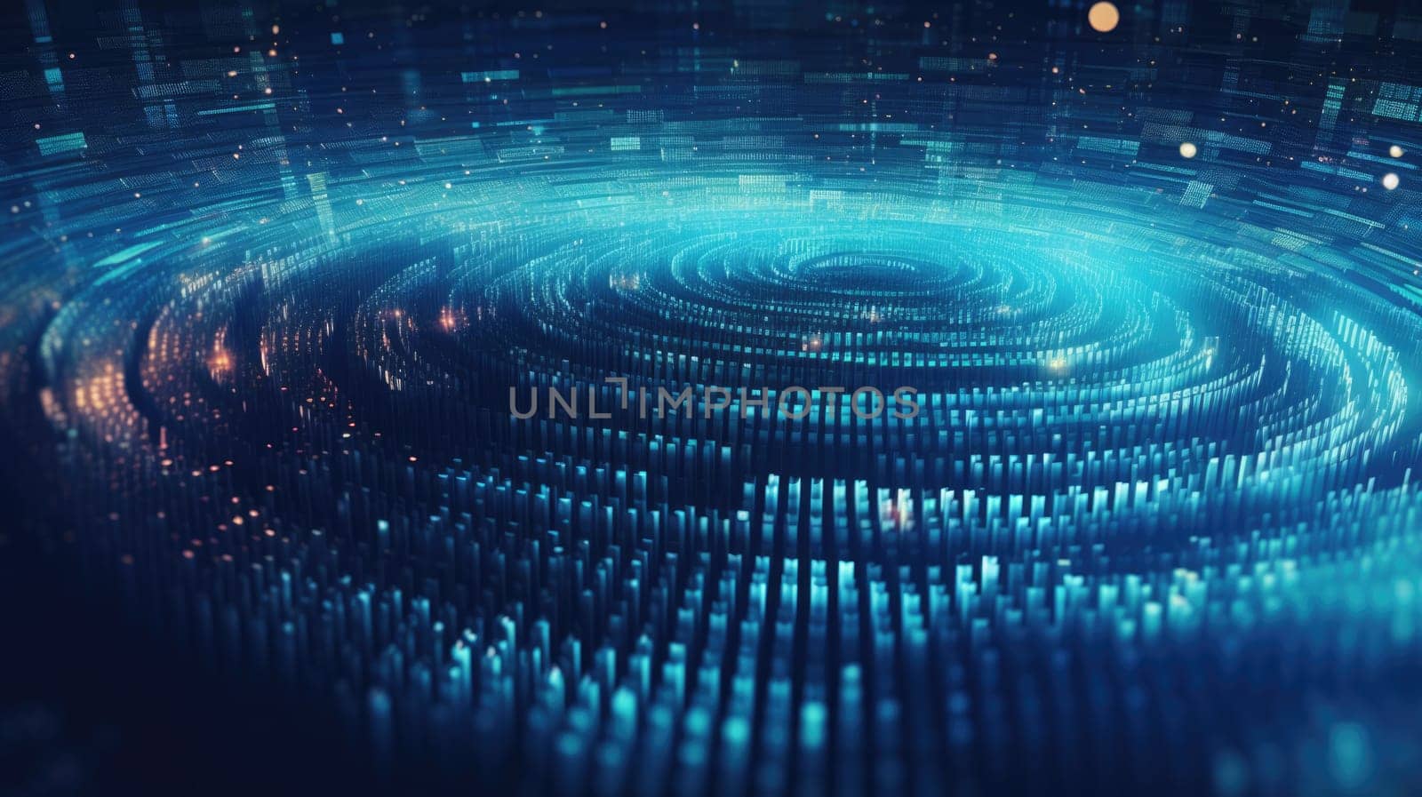abstract tech futuristic digital background, ai