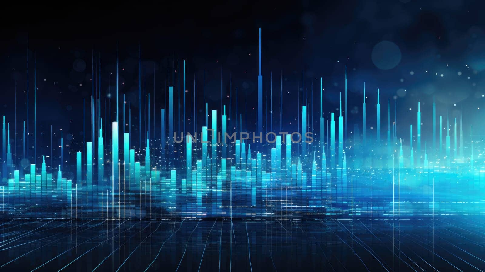 abstract tech futuristic digital background, ai
