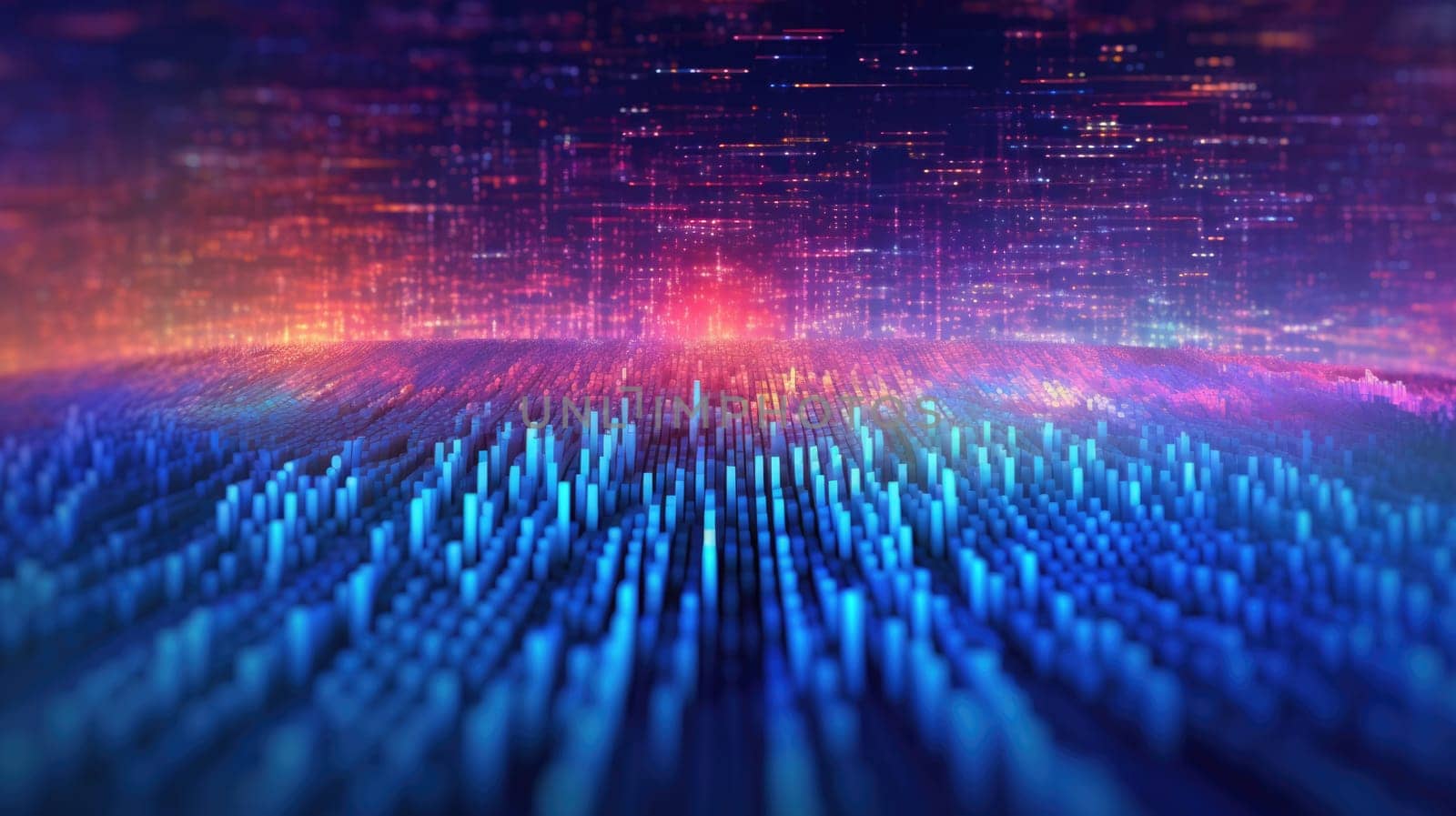 abstract tech futuristic digital background, ai