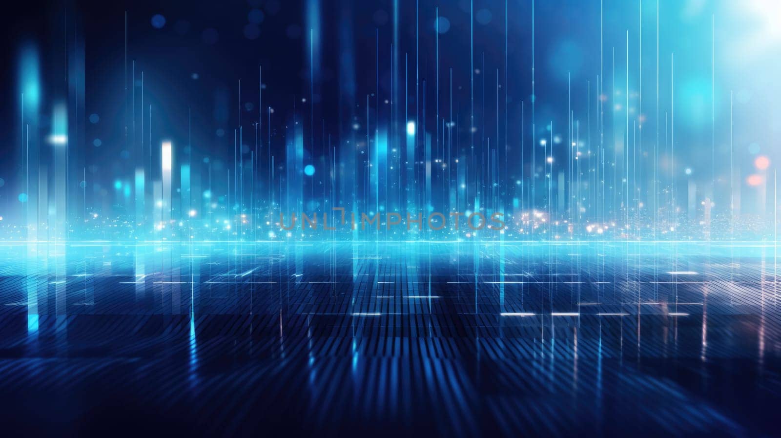 abstract tech futuristic digital background, ai