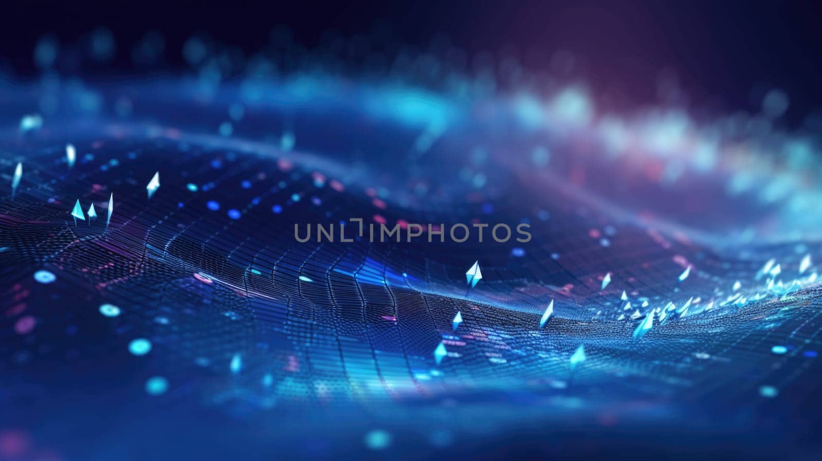 abstract tech futuristic digital background, ai