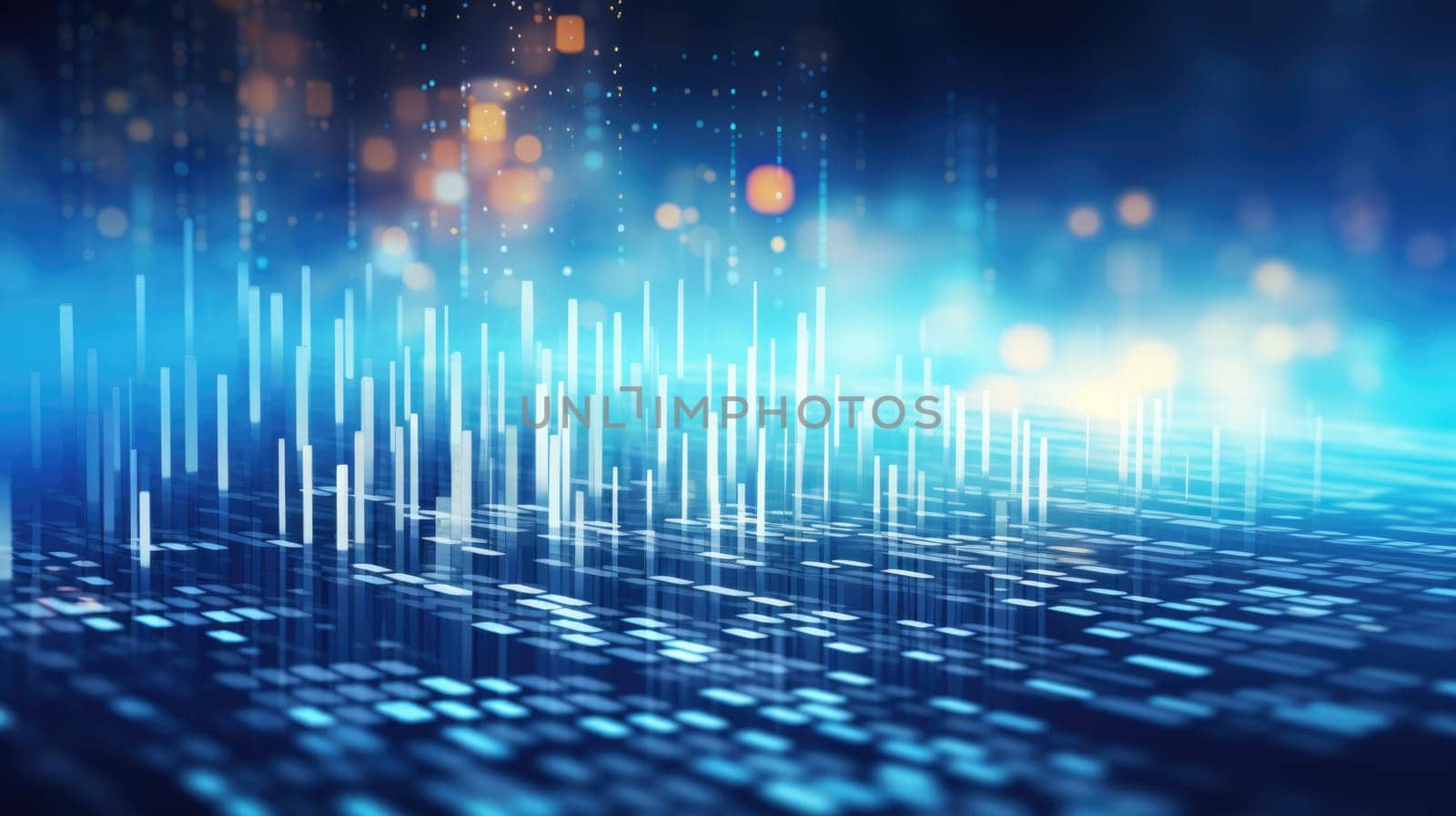 abstract tech futuristic digital background, ai