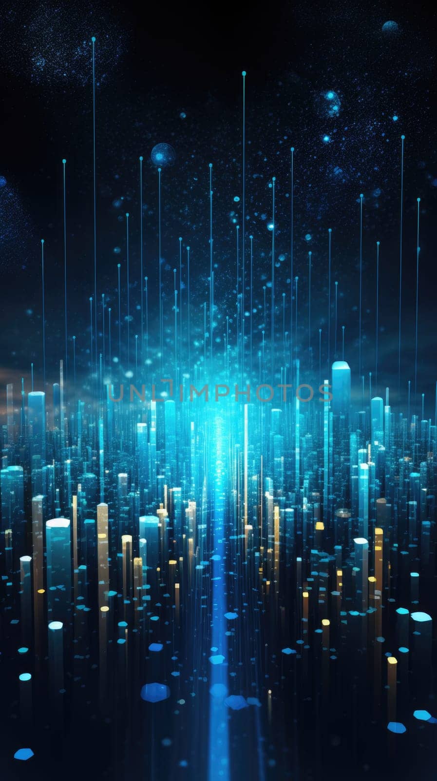 abstract tech futuristic digital background, ai