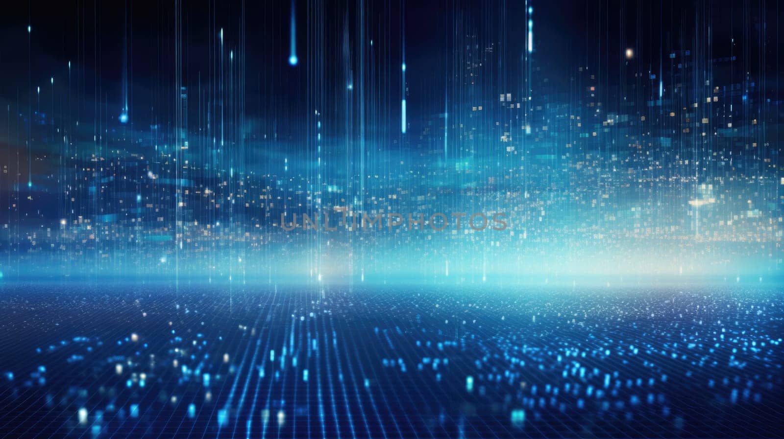 abstract tech futuristic digital background, ai