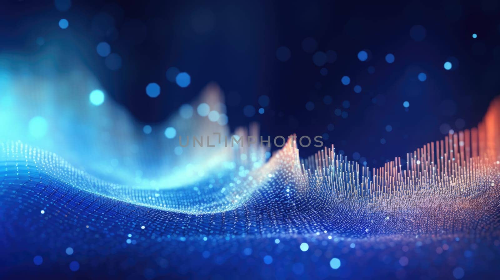 abstract tech futuristic digital background, ai
