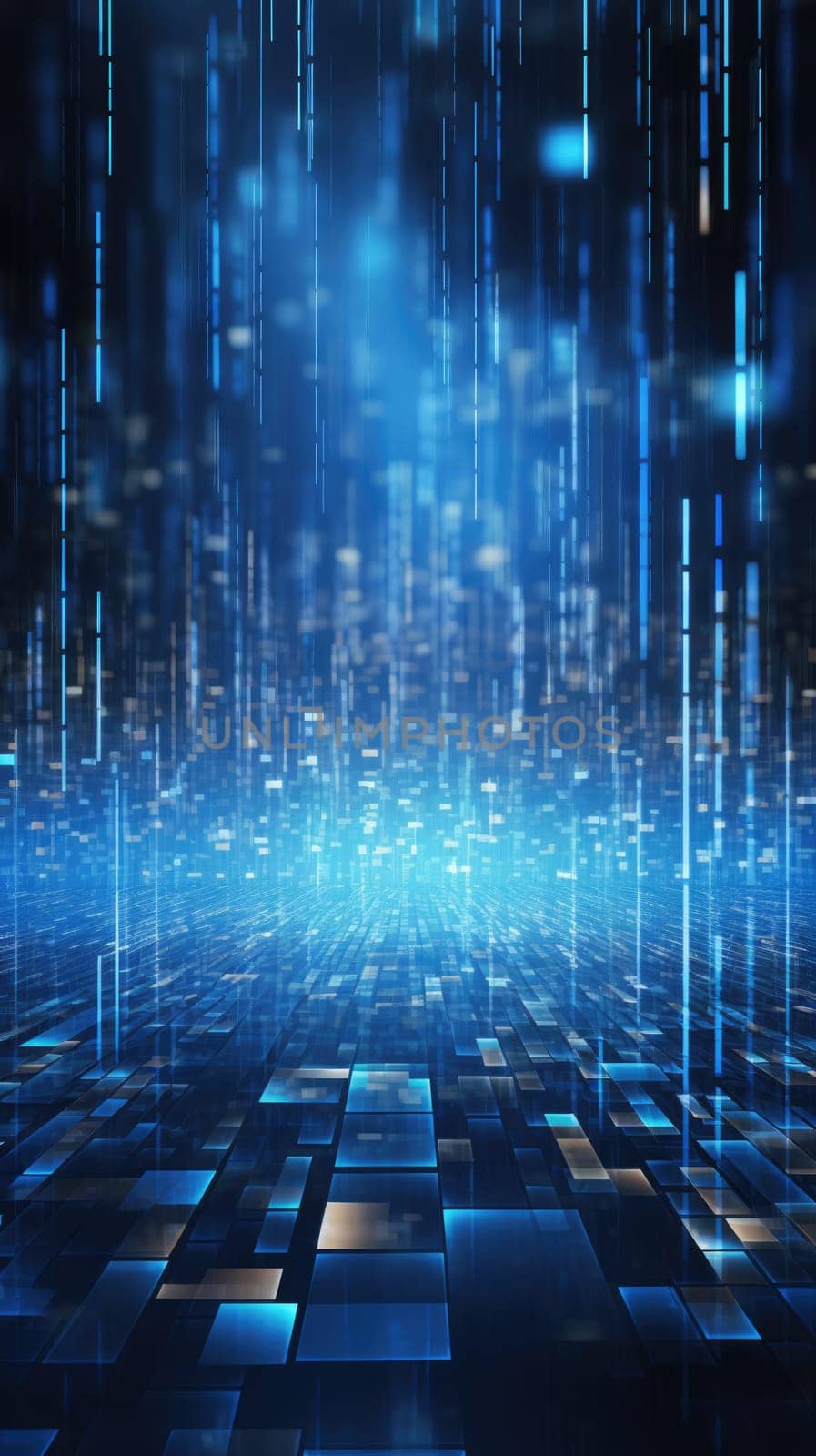 abstract tech futuristic digital background, ai
