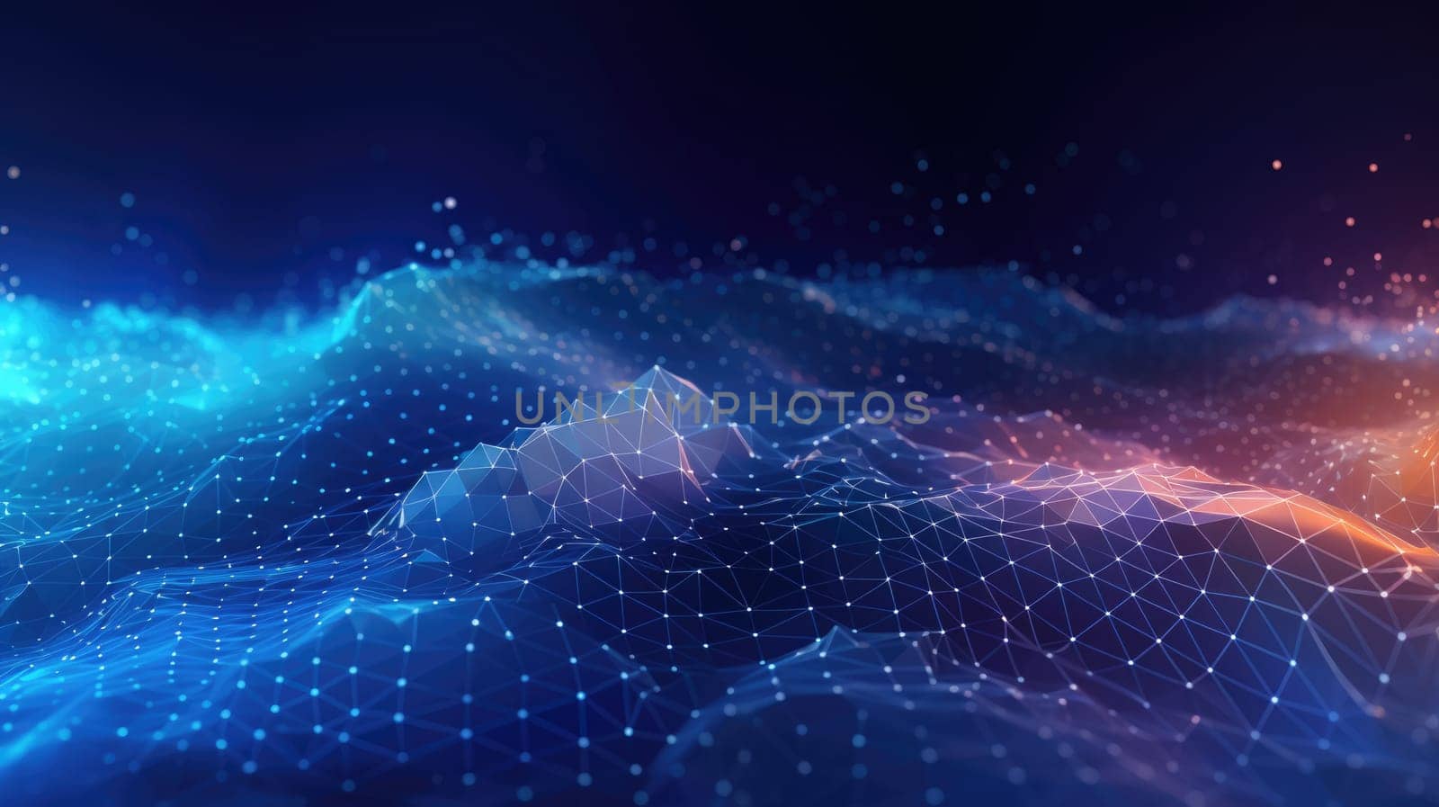 abstract tech futuristic digital background, ai