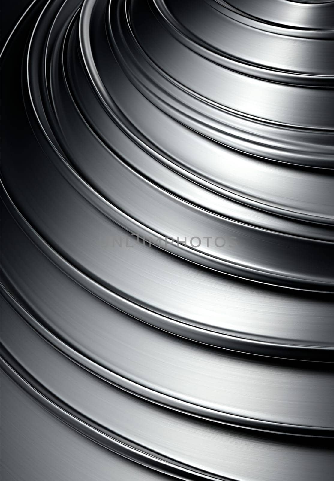 Vertical metal texture, steel silver background AI generated image