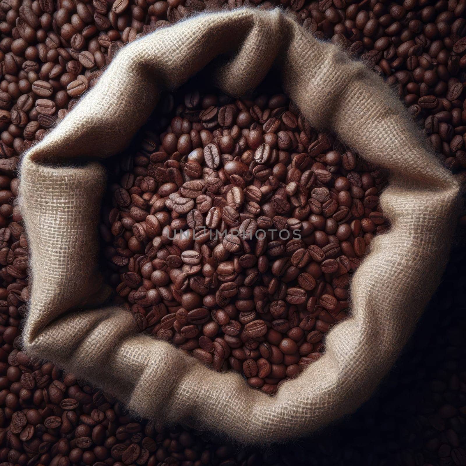 sack of fresh coffee beans for a great start generative ai