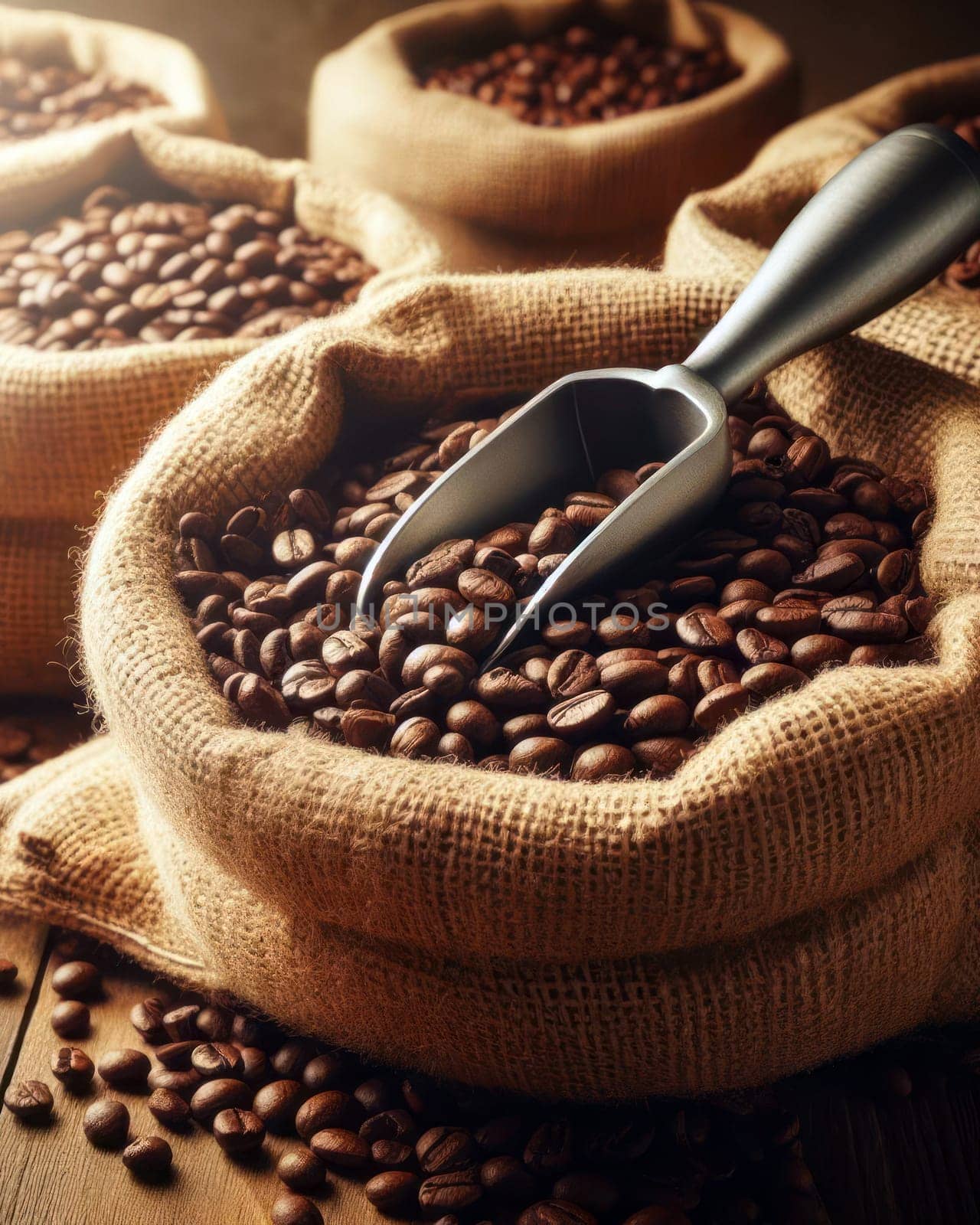 sack of fresh coffee beans for a great start generative ai