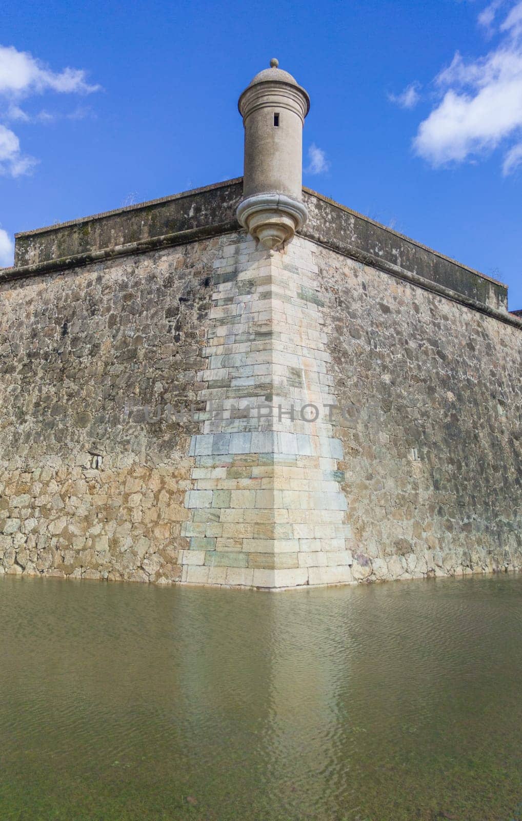 Santa Maria Bastion green corridor, Badajoz, Extremadura, Spain. Winter season