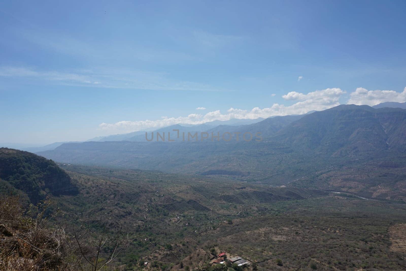 The spectacular Chicamocha Canyon from the view point in Barichara, Colombia 2020