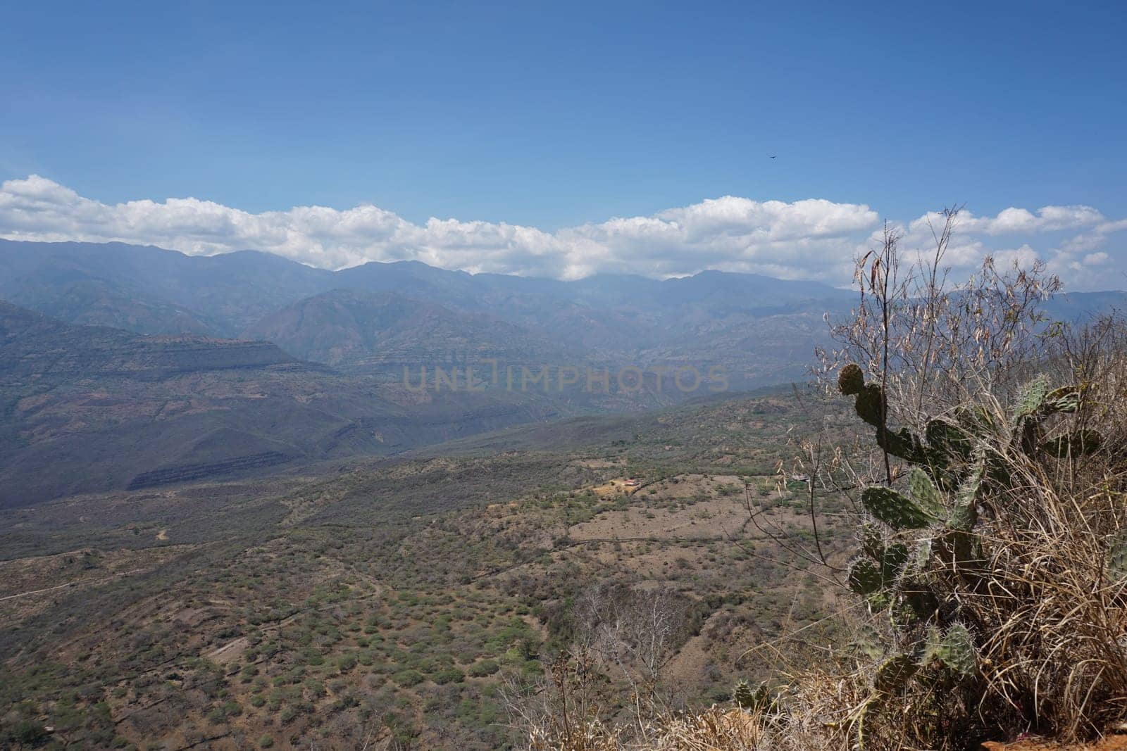 The Chicamocha Canyon from the view point in Barichara, Colombia 2020