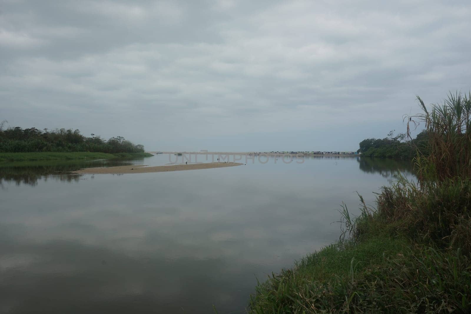 Palomino River, Rio Palomino flowing into the Caribbean Sea, Palomino, Colombia 2020