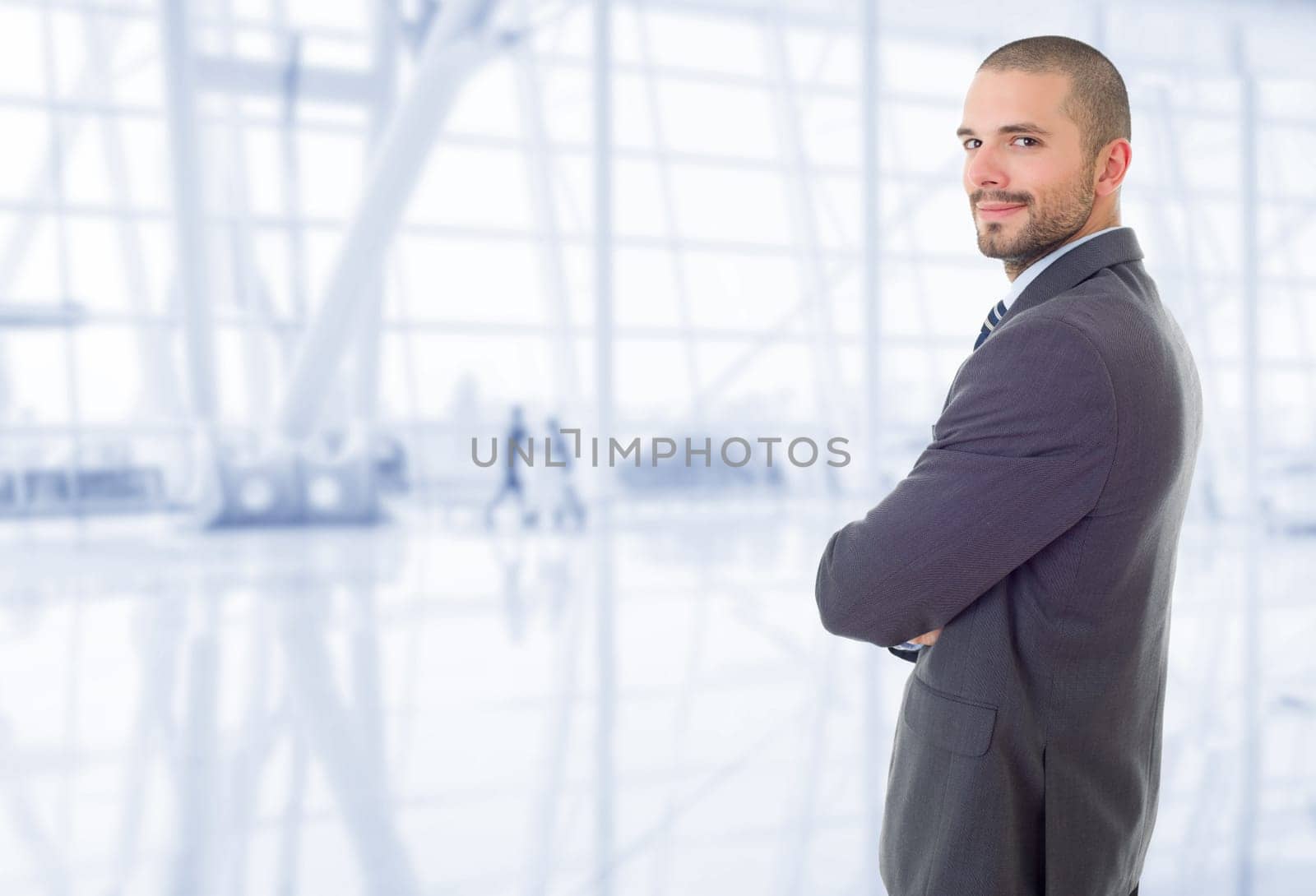 happy business man portrait at the office