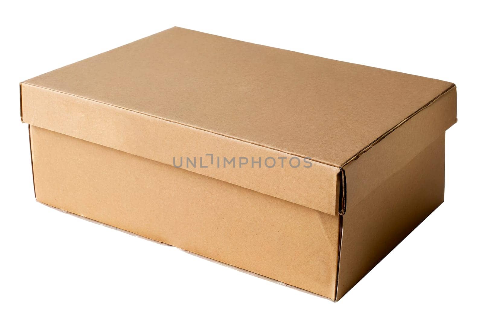 Cardboard box isolated on white background. AI generated
