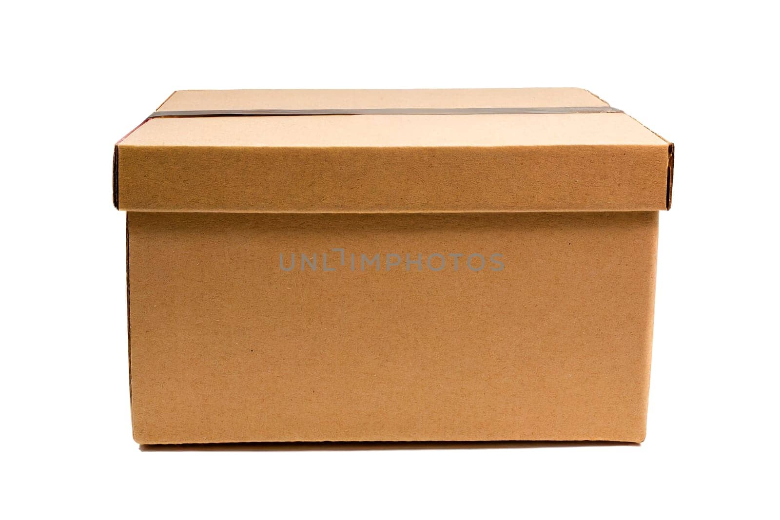 Cardboard box isolated on white background. AI generated