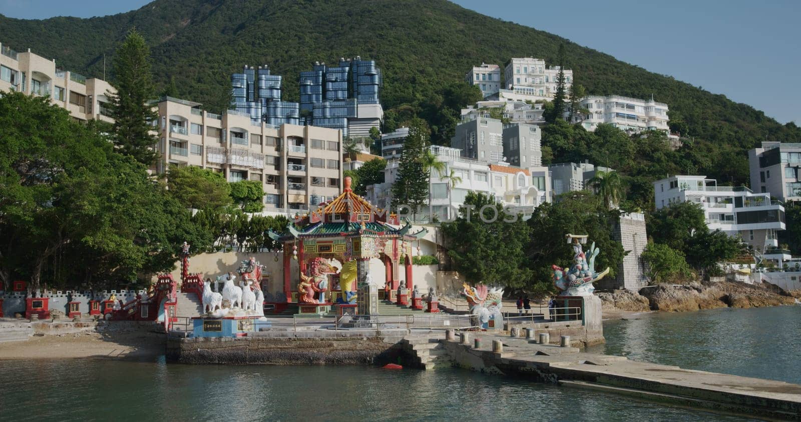 Repulse Bay, Hong Kong 21 October 2021: Tin Hau Temple