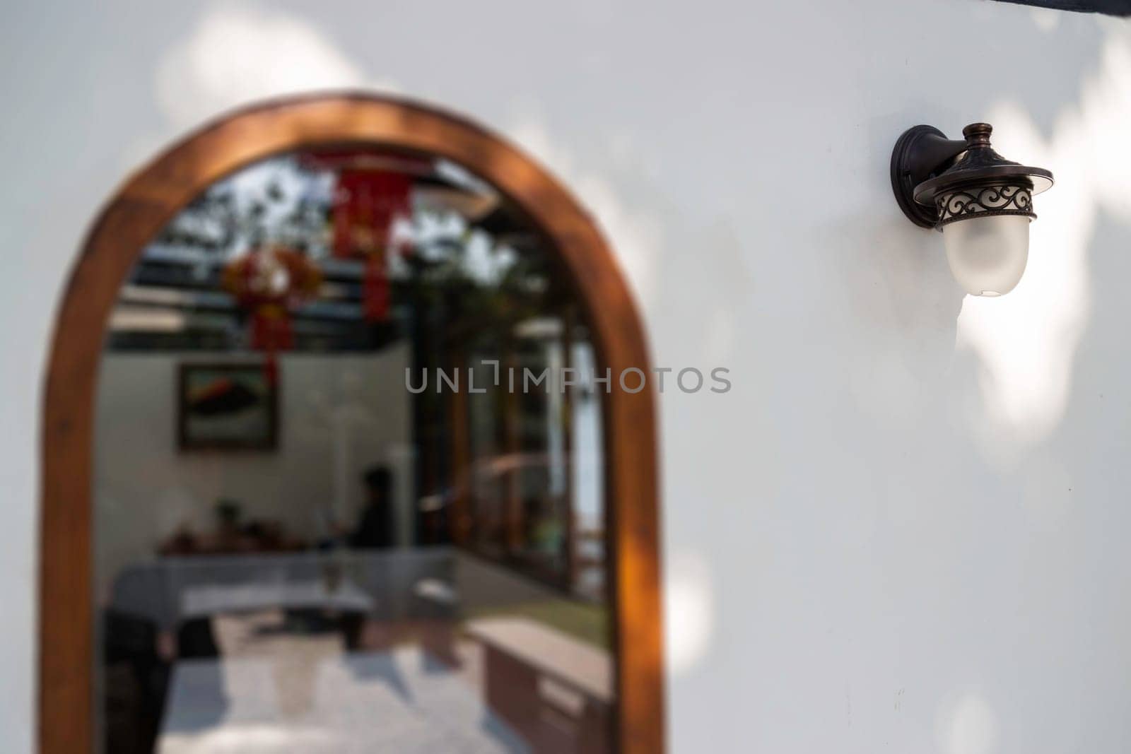 Renovation house Chinese architecture style, stock photo