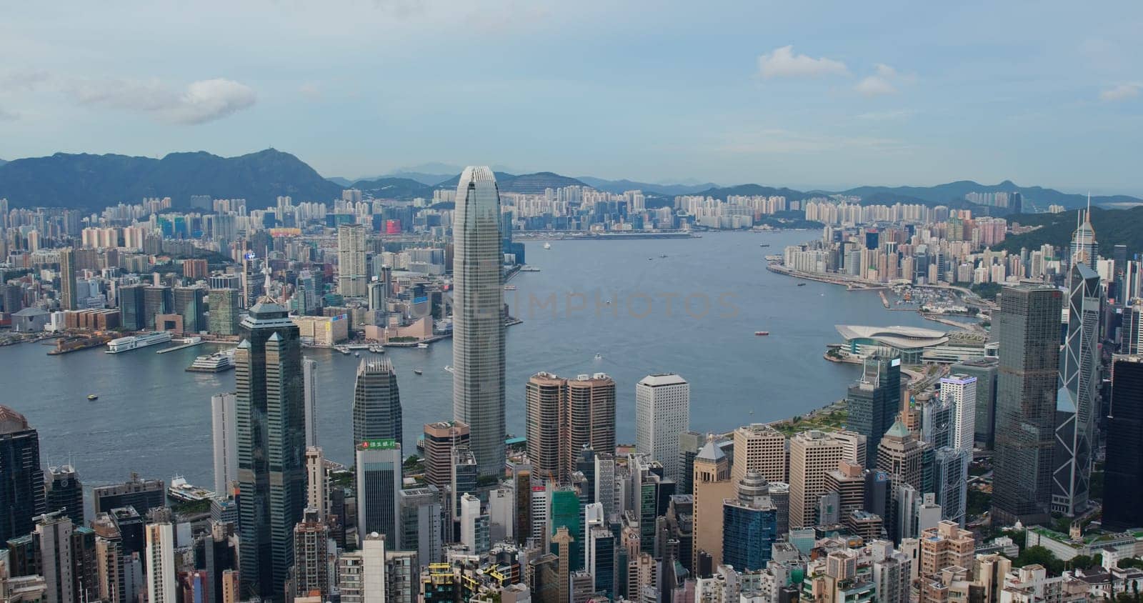 Victoria Peak, Hong Kong 16 July 2020: Hong Kong landmark