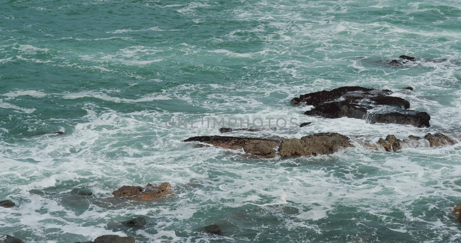 Sea Beach with rock stone